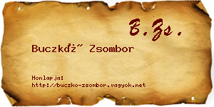 Buczkó Zsombor névjegykártya