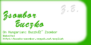 zsombor buczko business card